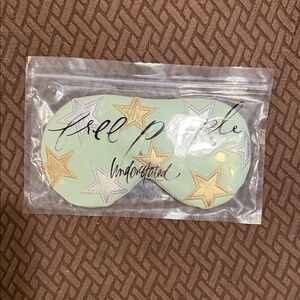 Free People Mint Starry Eye Mask with Gold and Silver Accents